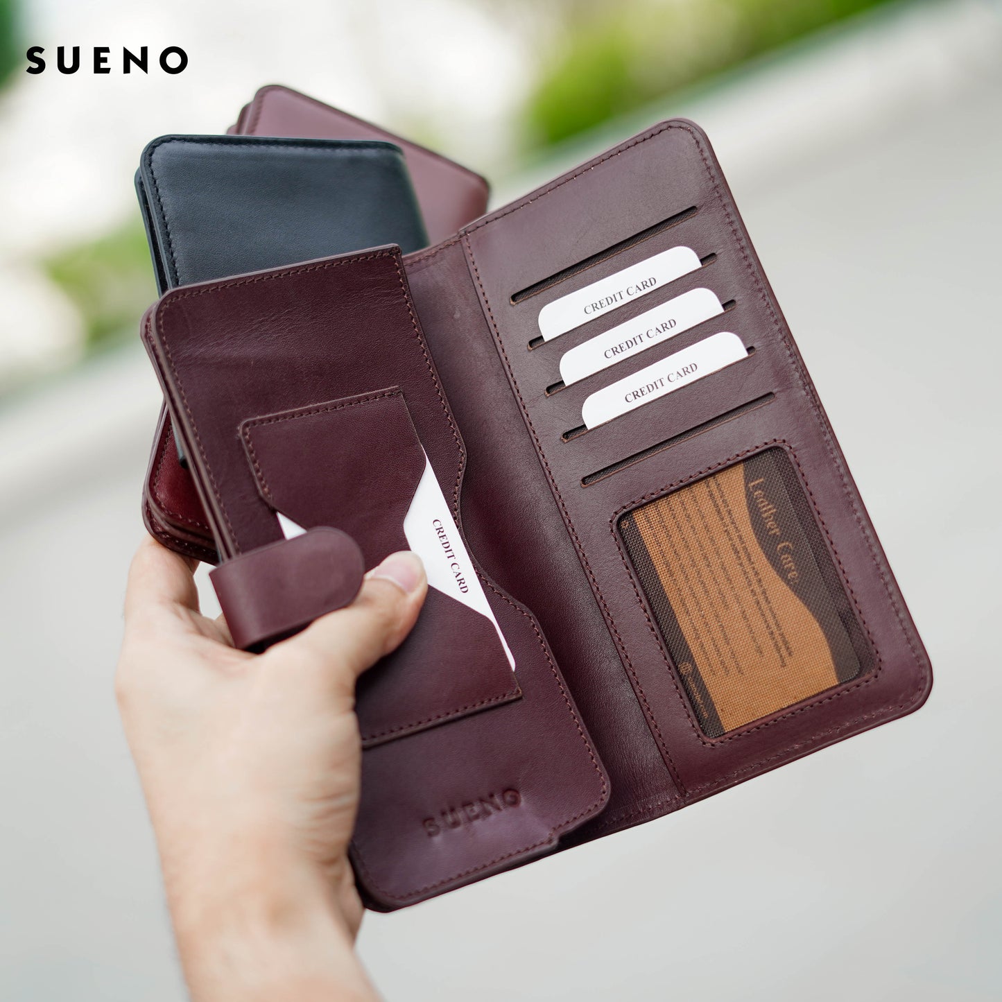 Button Long Wallet