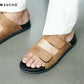 Dual Strap Nubuck Slides