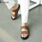 Dual Strap Nubuck Slides