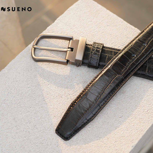 Men's Croco Leather Belt