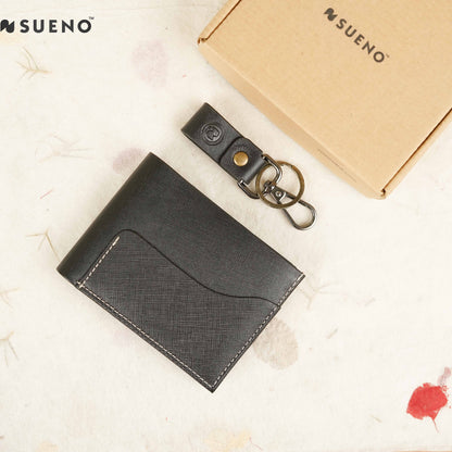 Premium Wallet and Key Chain Gift Set