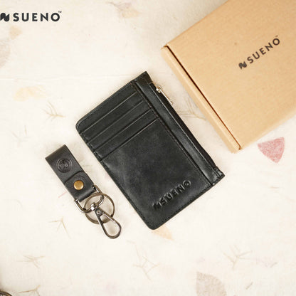 Sleek Card Holder and Key Chain Gift Set
