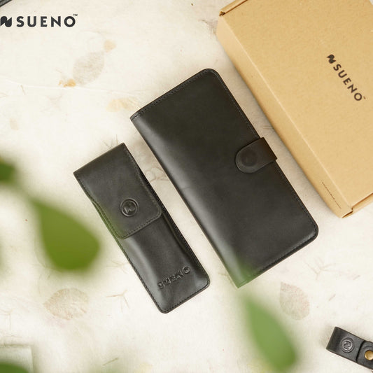 Long Wallet and Pen Holder Gift Set