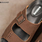 Single Buckle Nubuck Slide