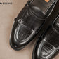 Men’s Double-monk Croco Texture Shoe