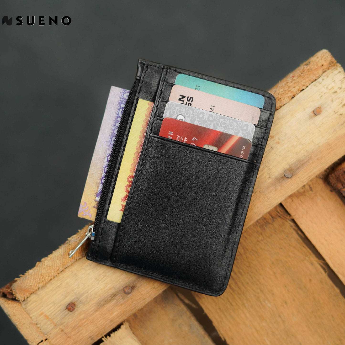 Sleek Card Holder and Key Chain Gift Set