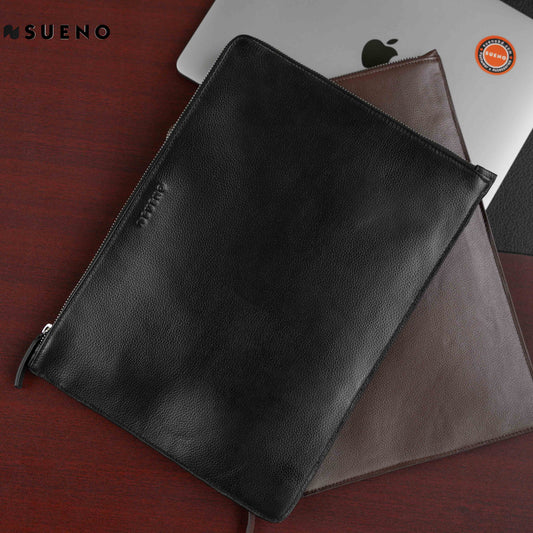 TechMaster Leather Laptop Sleeve