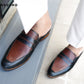 Men's Croco Texture Penny Mule Shoe