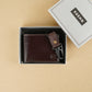 Trim Bi-Fold Wallet and Key Chain Gift Set