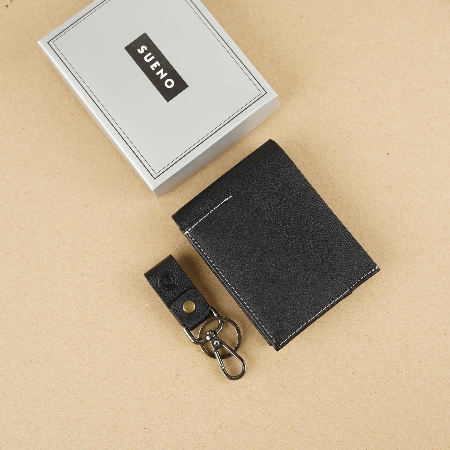 Premium Wallet and Key Chain Gift Set