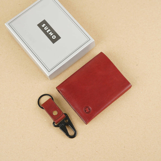 Minimalist Wallet and Key Chain Gift Set