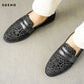 Men's Velvet Printed Penny Loafer