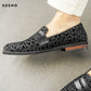 Men's Velvet Printed Penny Loafer