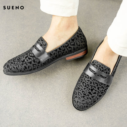 Men's Velvet Printed Penny Loafer